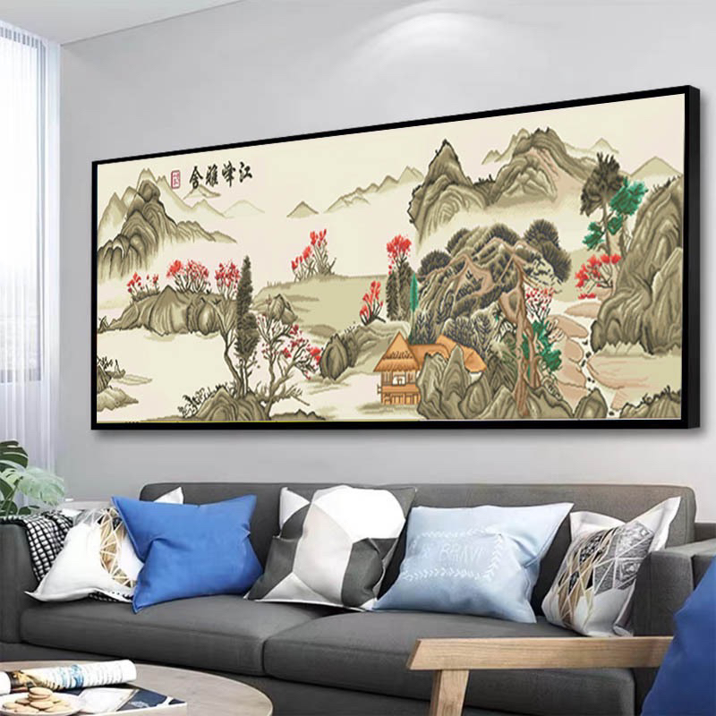 江峰雅舍 蒙娜丽莎十字绣31色220×75【送工具包，线蜡，绷带】