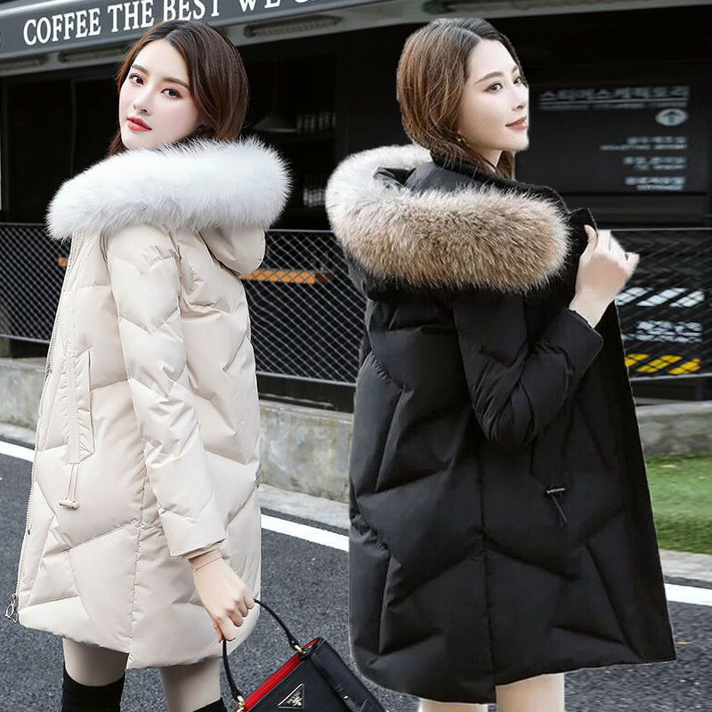雪中飞羽绒服女中长款名牌2023年新款小个子冬季女款韩版时尚外套