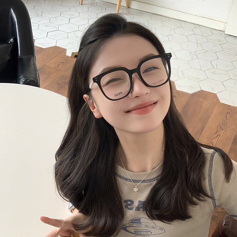 帕莎时尚韩版潮流明星同款黑框眼镜框女素颜神器复古潮insPB76557