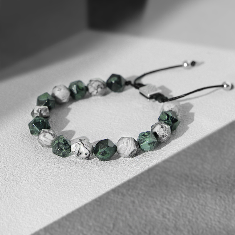 轻奢时尚设计感百搭男士串珠拼接手链个性小众