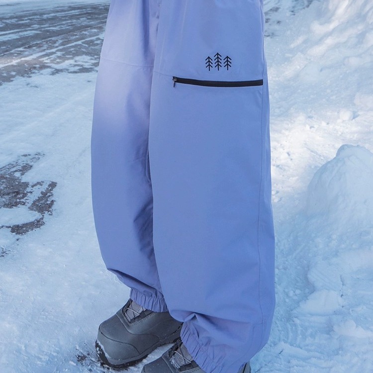 awka滑雪裤女男工装单板滑雪服防水加绒保暖裤子宽松户外加厚冬季
