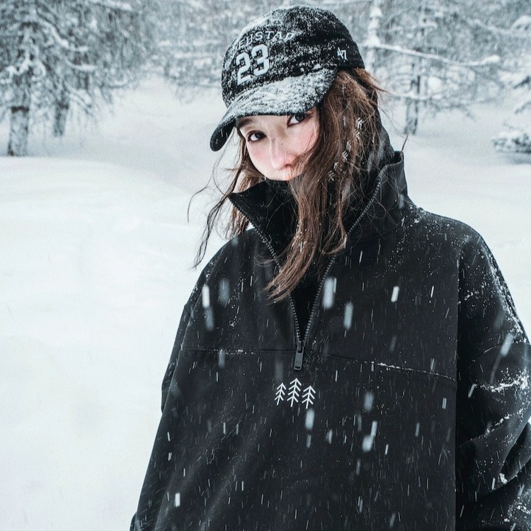 awka单板美式滑雪服女冬季加厚保暖防水防风卫衣专业雪地情侣上衣