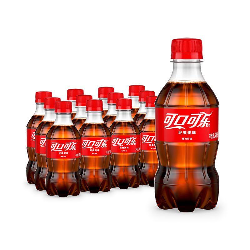 可口可乐300ml六瓶迷你小瓶装可乐美味经典