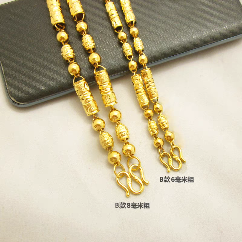 合金项链 全家福项链 精工雕刻情侣同款