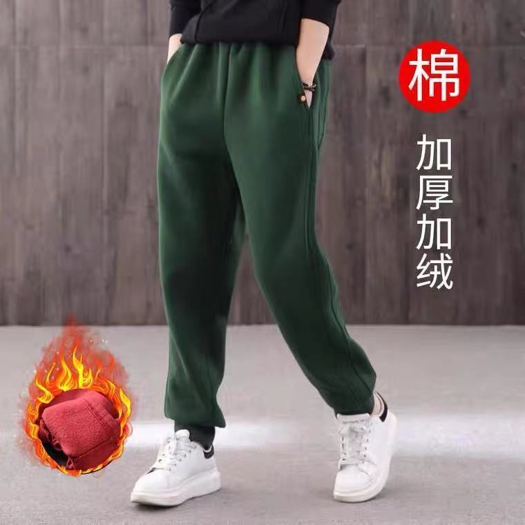 2023秋冬新款百搭哈伦裤加厚文艺加绒卫裤休闲小脚女裤运动裤