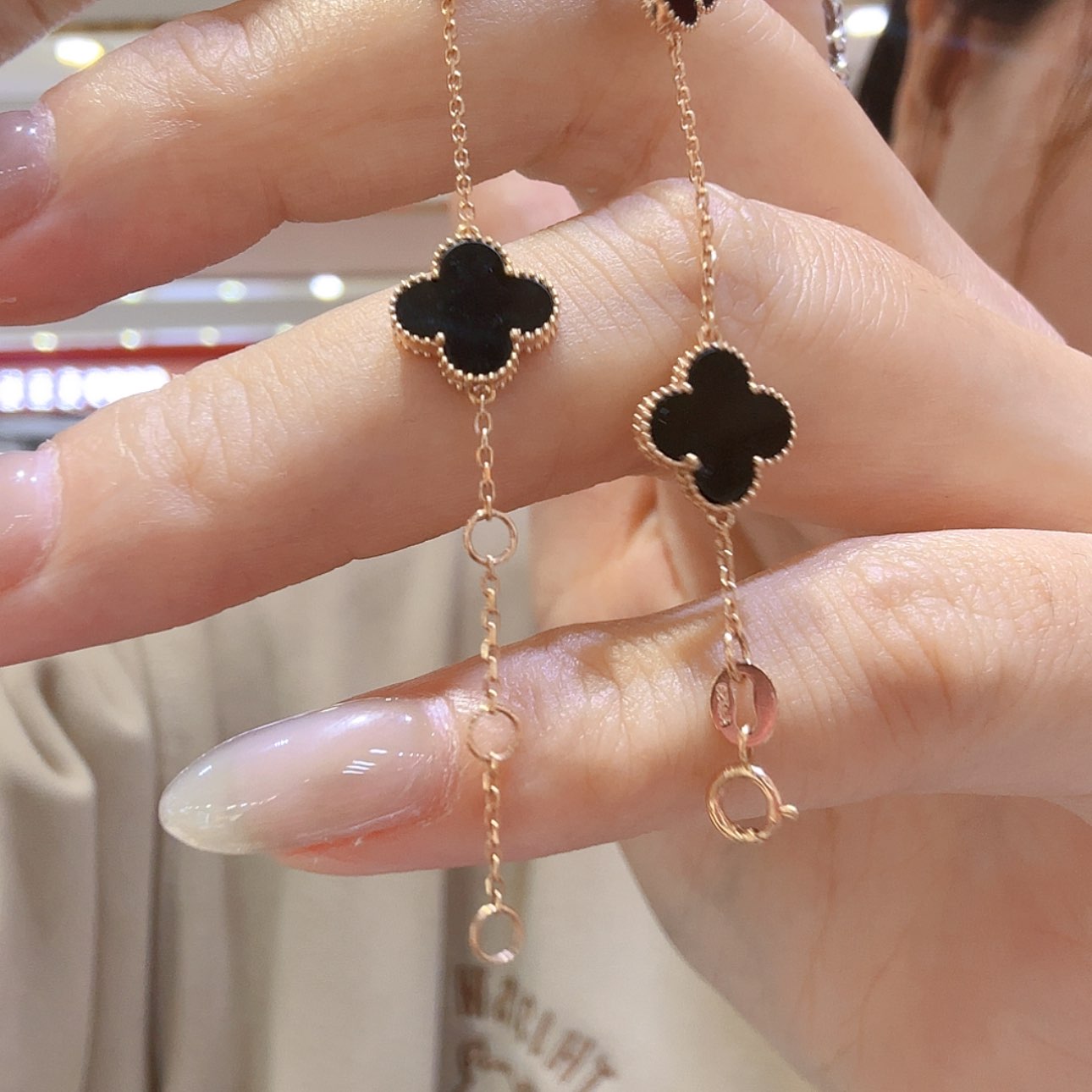 【闪购商品】玛瑙/玉髓手链18K金镶嵌10mm