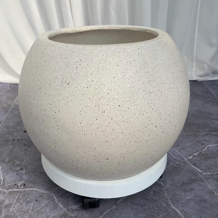 高端花盆工艺树脂盆树脂花盆菱圆形防水适合大型植物北欧简约耐用