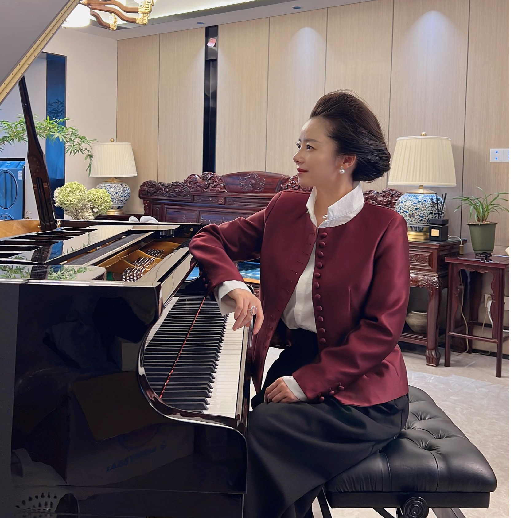 沉默 裳简约收腰纯色外套