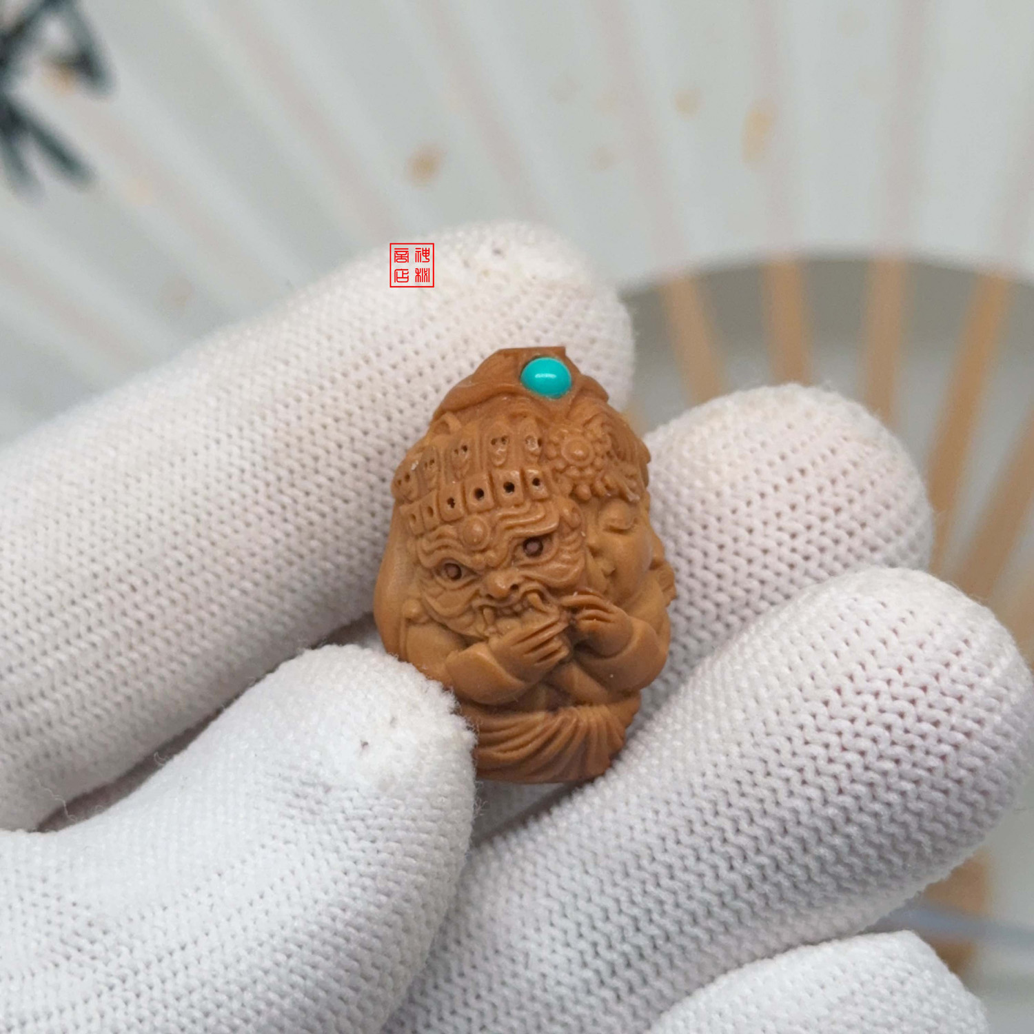 橄榄核雕刻扎基拉姆的前生今世可爱冷门小众文玩单粒男女佩戴