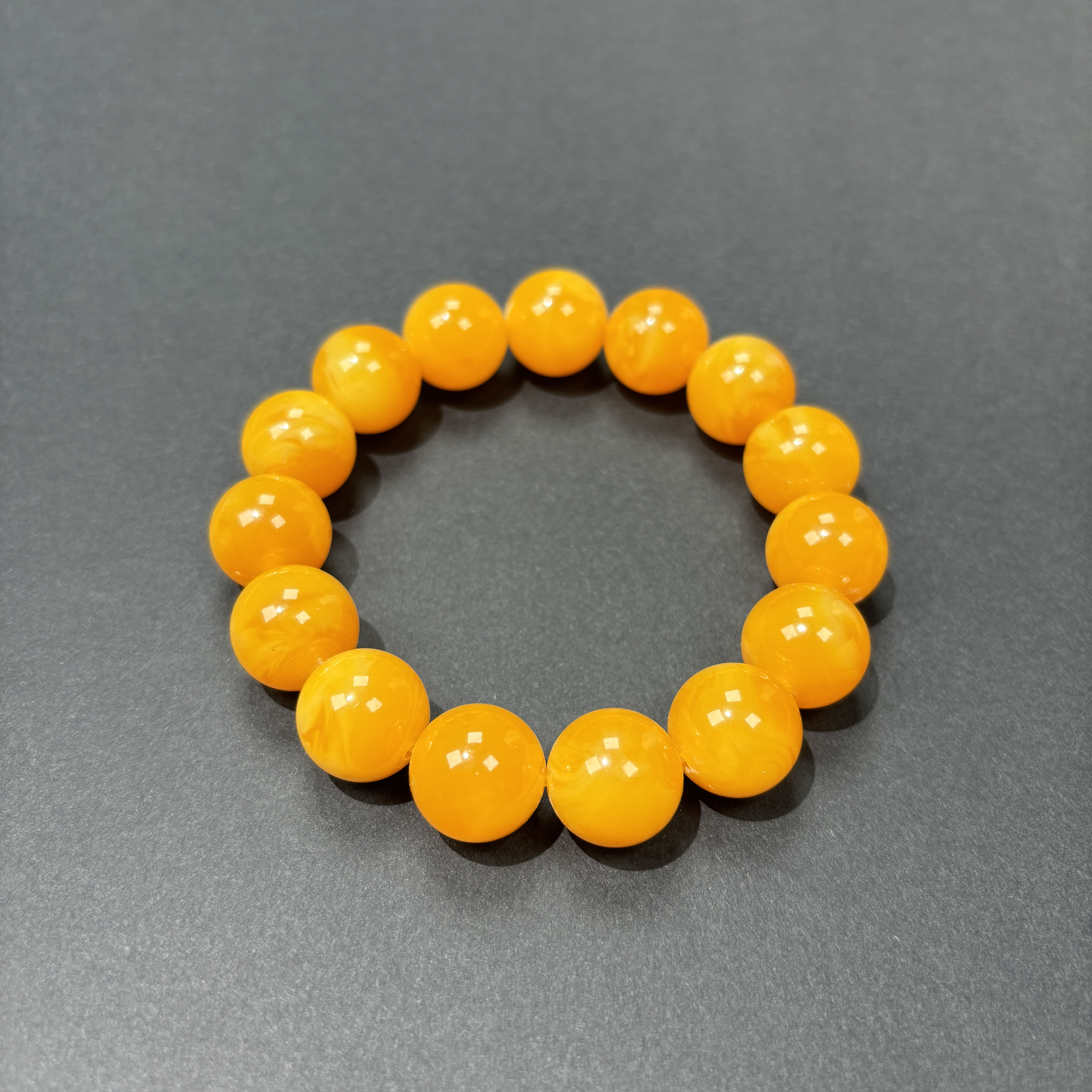 S30142波斯新蜜  14mm单圈圆珠手串