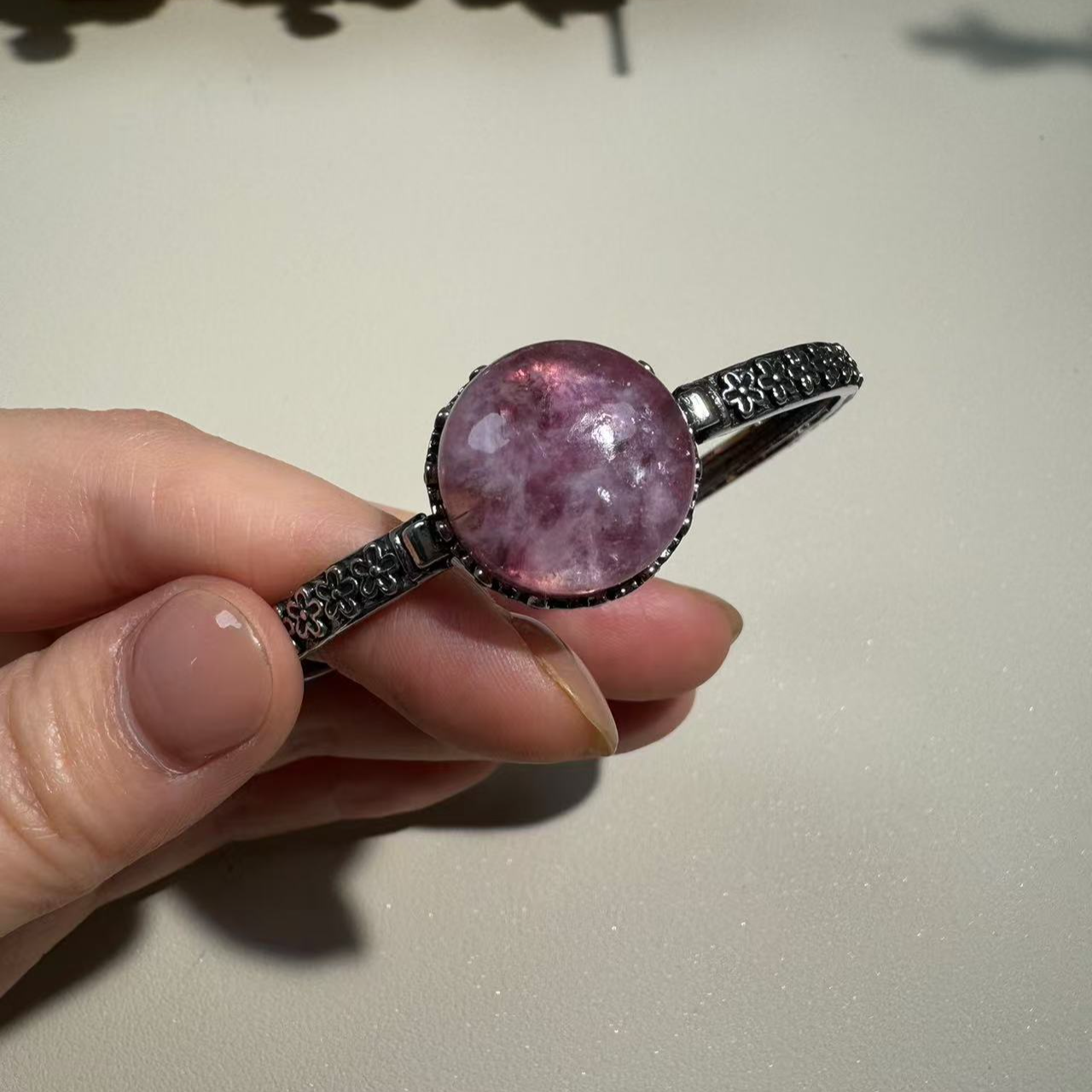 合金仿水晶手镯 合金珐琅复古手镯