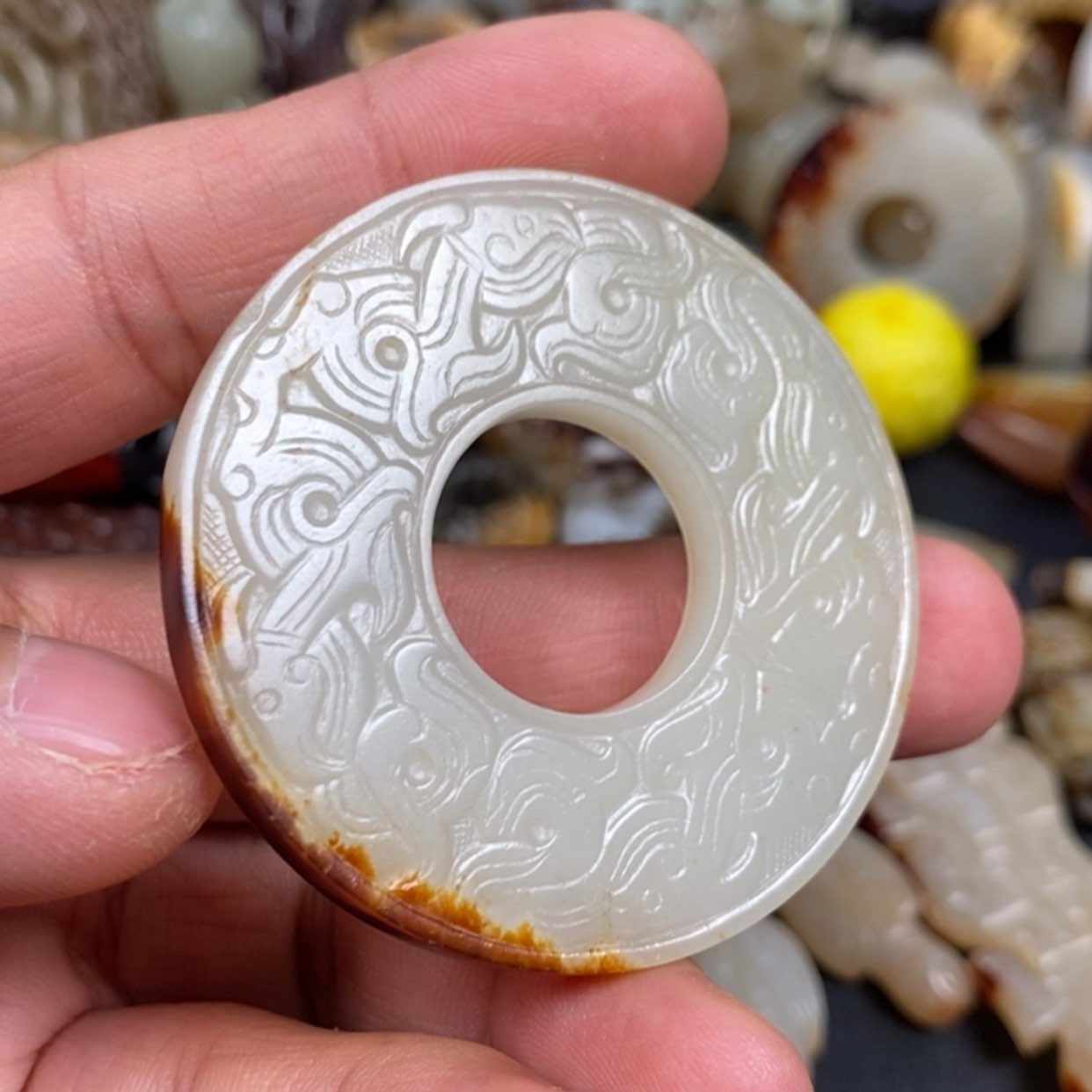 【闪购商品】和田玉（糖玉）挂件未镶嵌鱼**梁