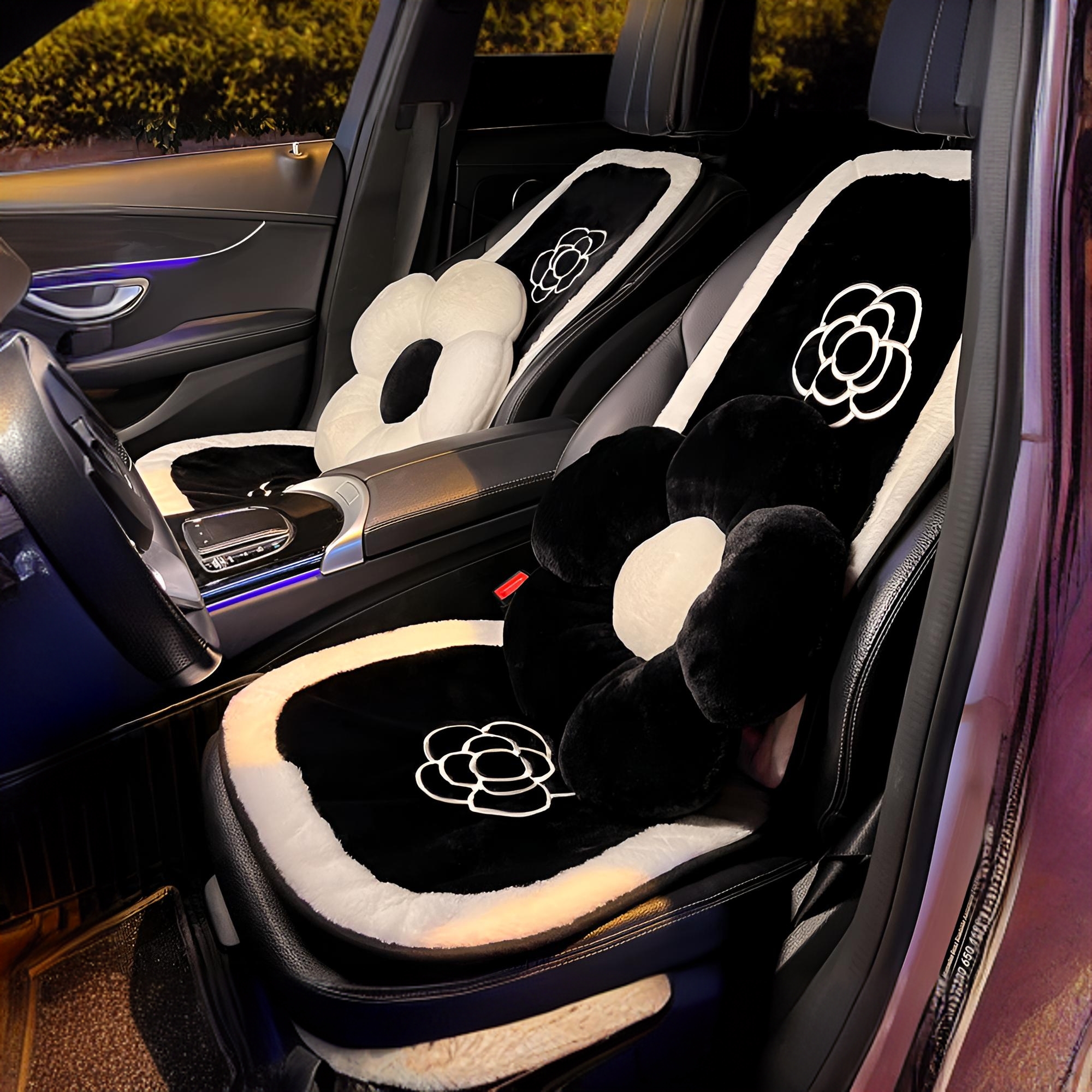 秋冬柔软透气四季通用汽车坐垫汽车坐垫冬季车座垫后排包边舒适