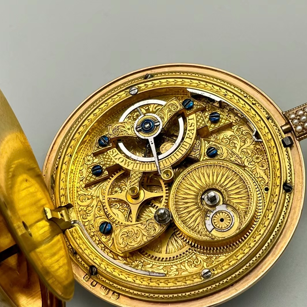 中古回流经典复古怀表男士轻奢时尚纪念高档个性金色手工潮流