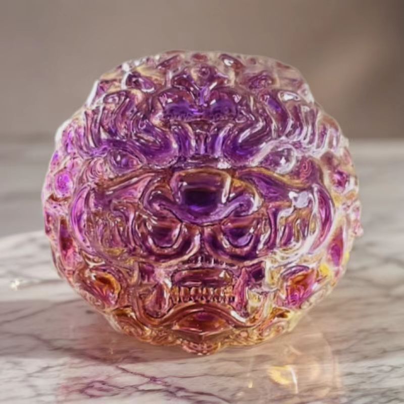 乾坤貔貅球-可以盘的招财琉璃摆件
