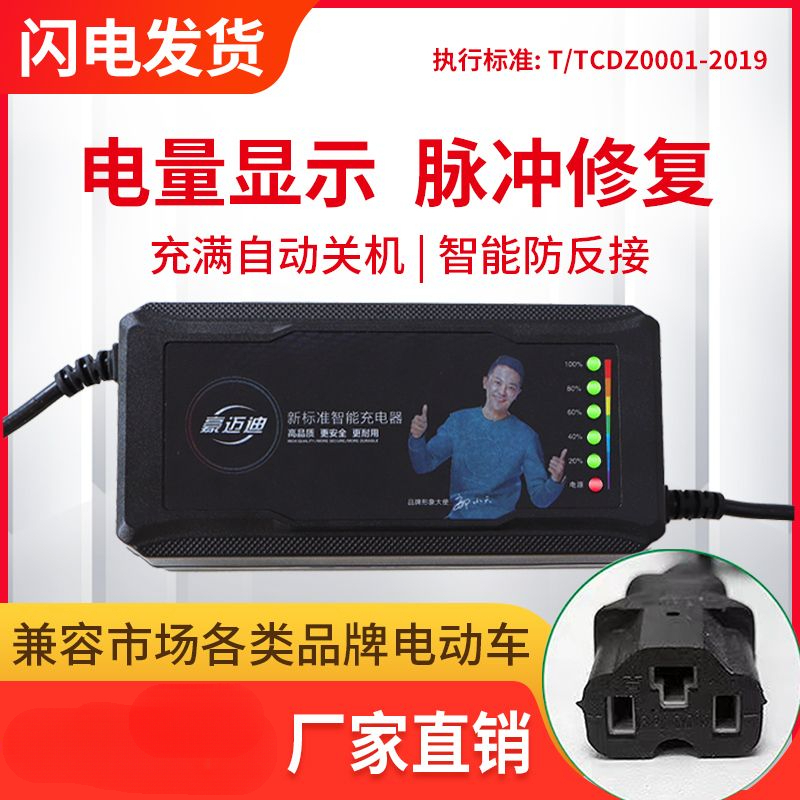 自动断电电动车电瓶车大功率国标48V60V72V20AH两轮三轮车通用