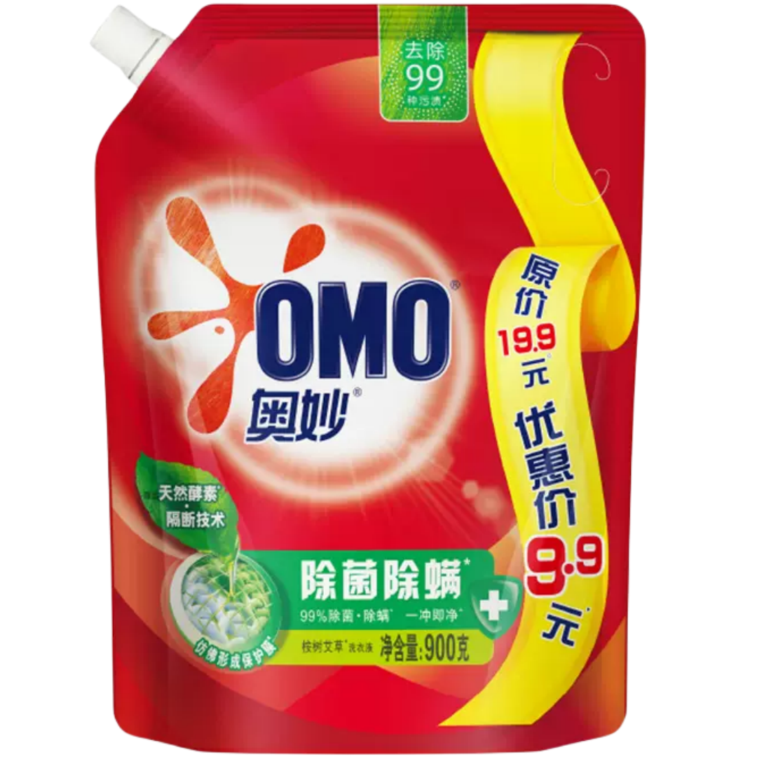 奥妙 天然酵素洗衣液 900g/袋洗衣液家庭装