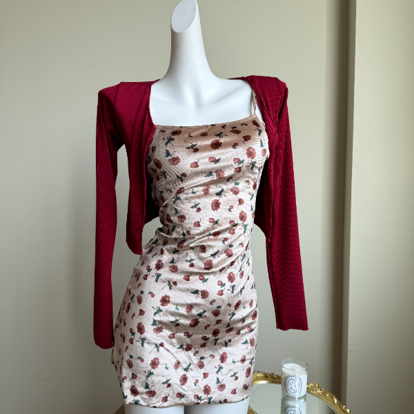 OMOM新款亮面反光绒小妈裙分体三件式泳衣遮肚罩衫防晒泳装4073