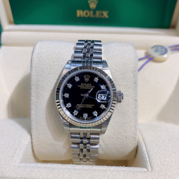 95新 Rolex/劳力士 日志/69174/26盘/原盘原钻/养护色/自动机械