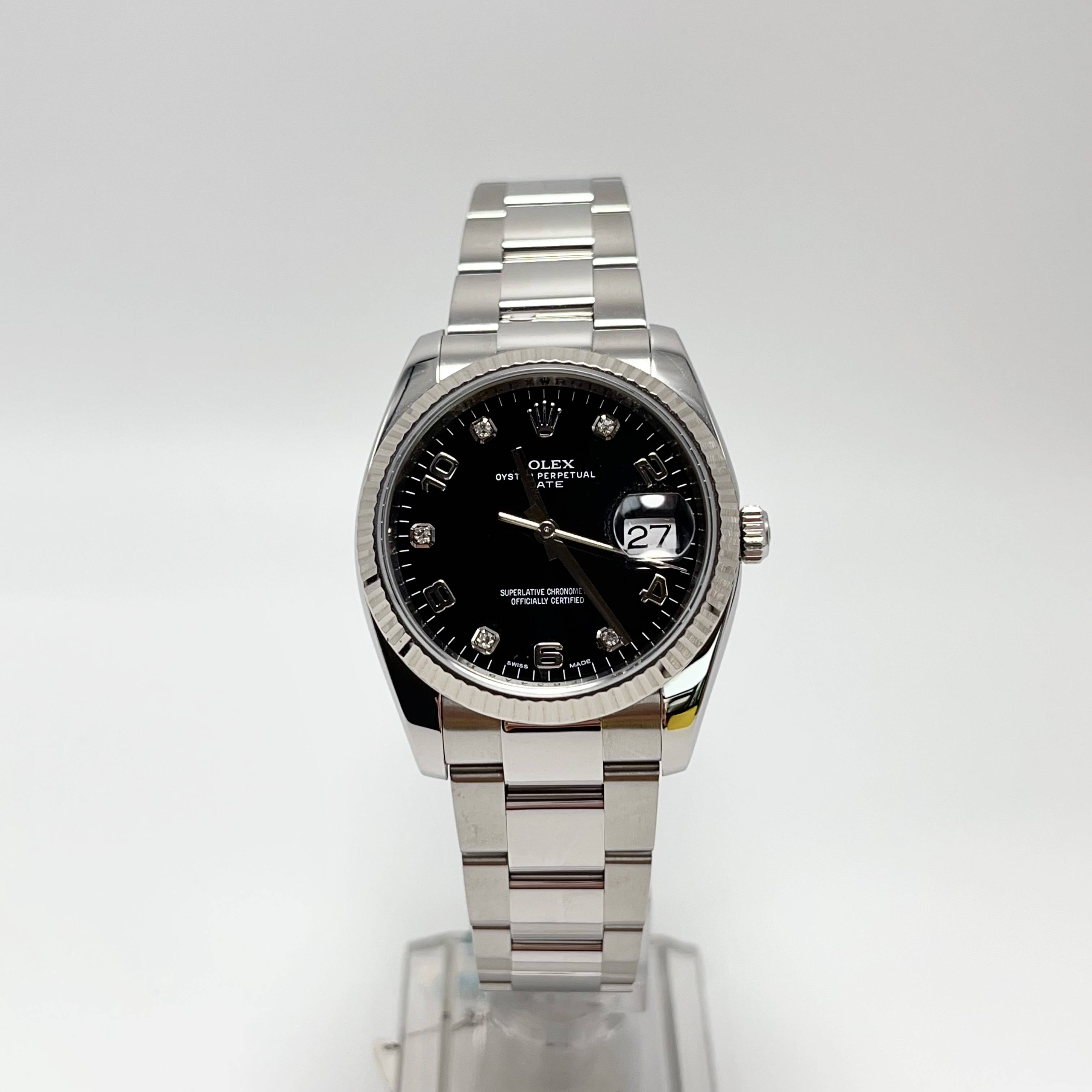 99新 Rolex/劳力士 115234/原盘原钻/34mm/单表