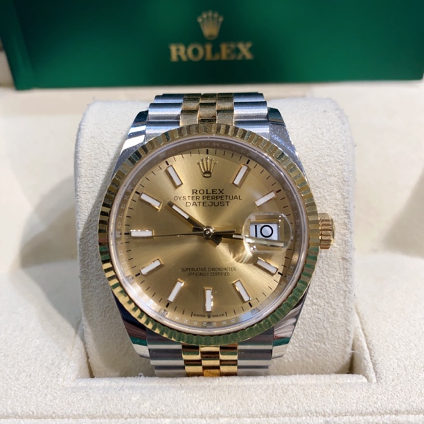 95新 Rolex/劳力士 日志/126233/36盘/条刻/自动机械/19年全套