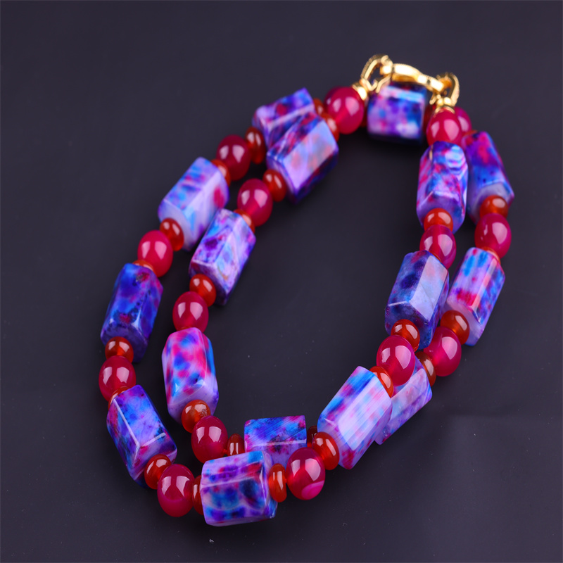 【余生珠宝】C145 海古蓝芙蓉王玛瑙玉石项链 多样性只发一件