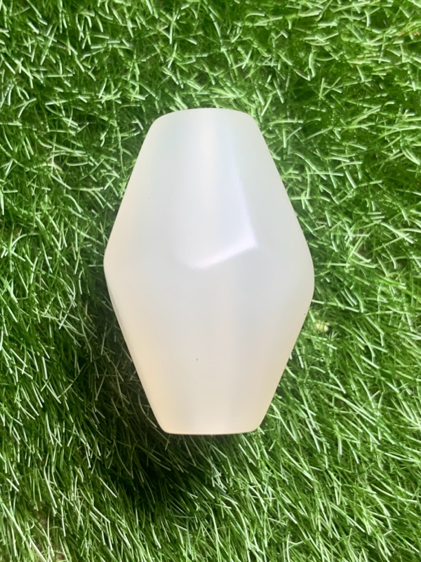 天然玛瑙白冰橄榄珠吊坠