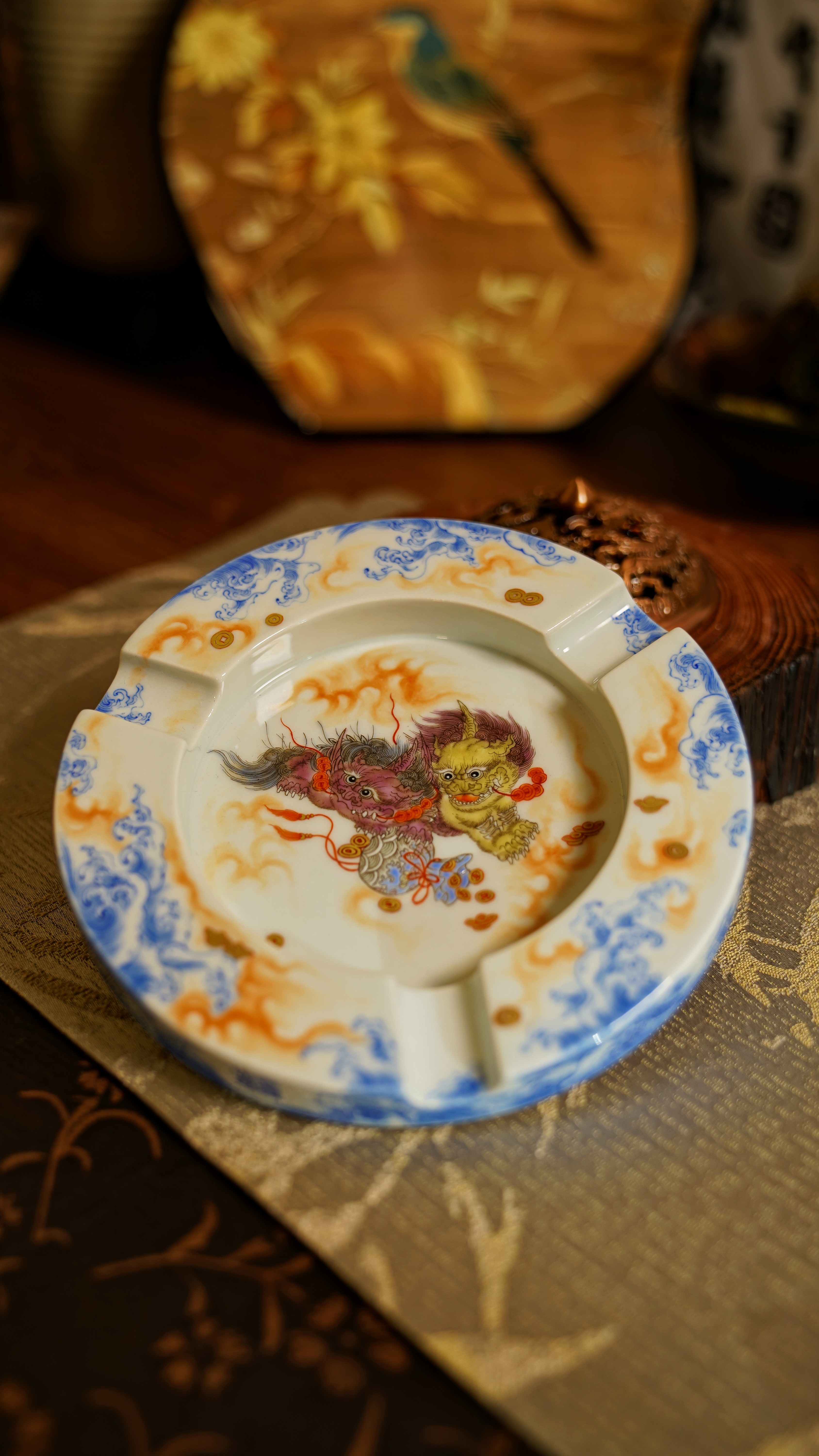 【念物山房】限量版 貔貅陶瓷雪＋缸摆件创意全手工 茄缸全手工圆形