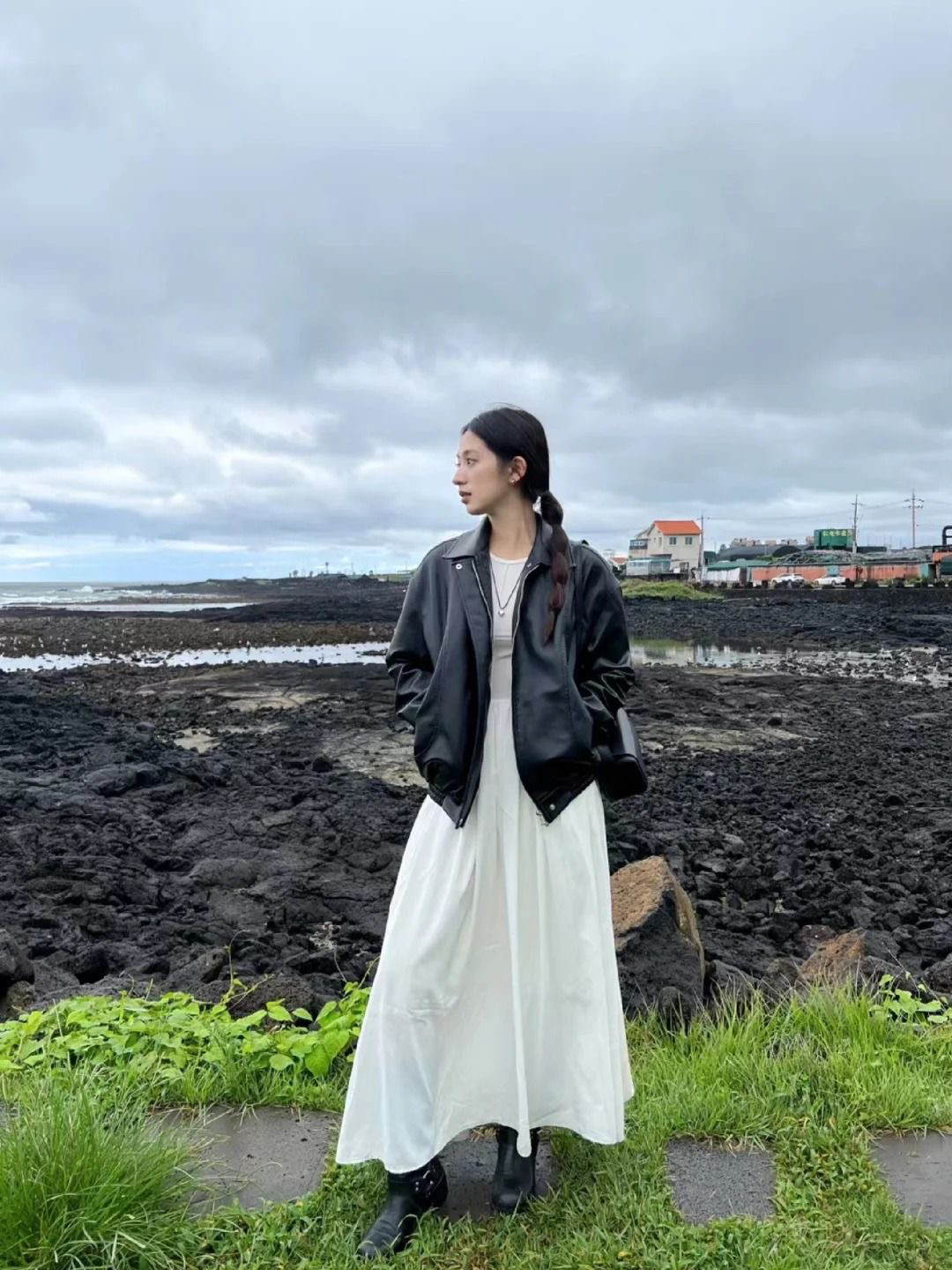 02皮衣外套女夹克休闲韩版通勤简约时尚百搭气质宽松大气秋冬短款