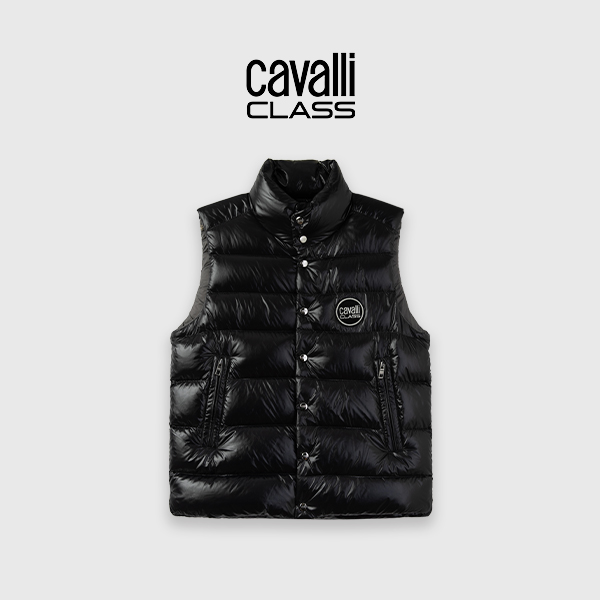 Cavalli Class秋冬百搭时尚休闲男士羽绒马甲CFC184