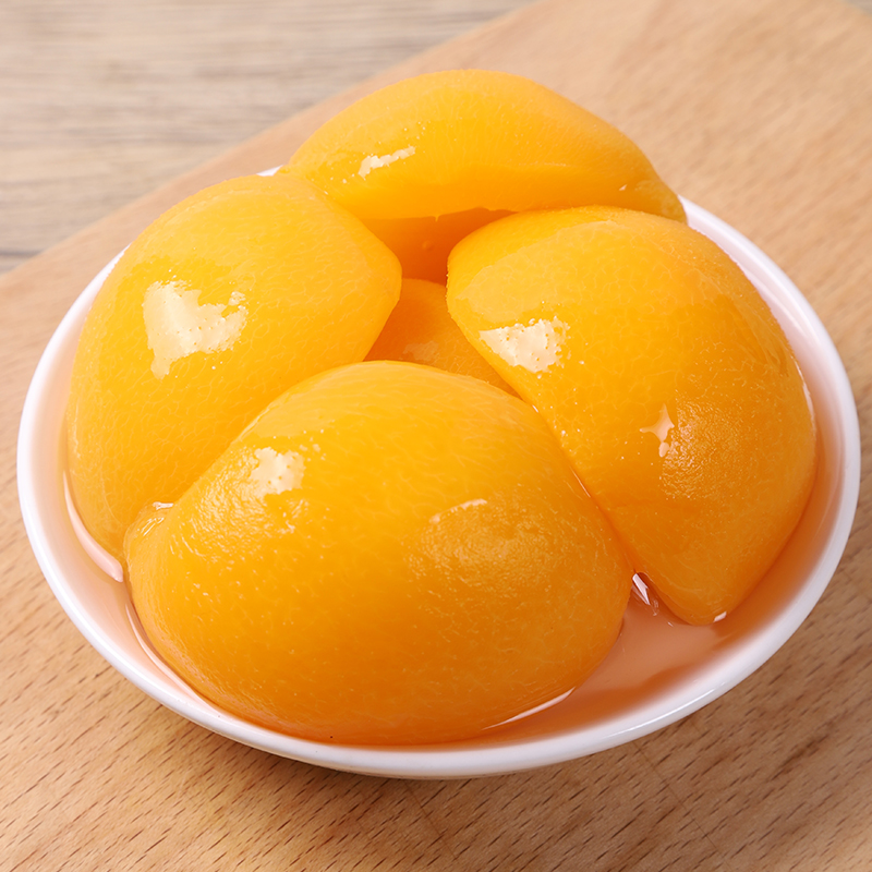 沂龙果冰糖新鲜黄桃罐头多口味510g*4瓶鲜甜水果罐头大瓶开盖即食 图片 3