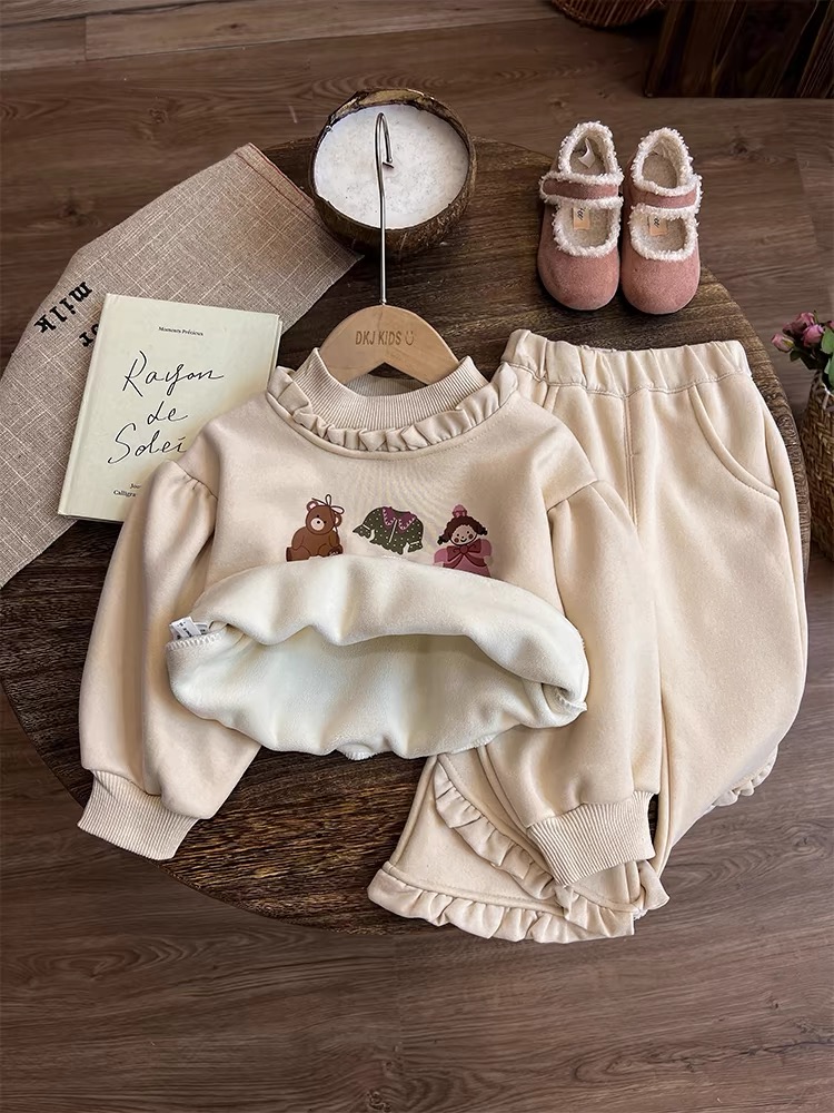 （F001-F200）儿童秋冬季加绒衣服休闲时尚宽松洋气