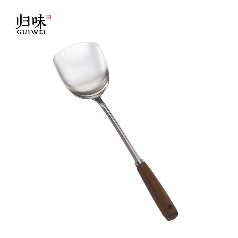 归味不锈钢家用中式小铲子加厚炒菜铲304迷你辅食铲厨房隔热防烫