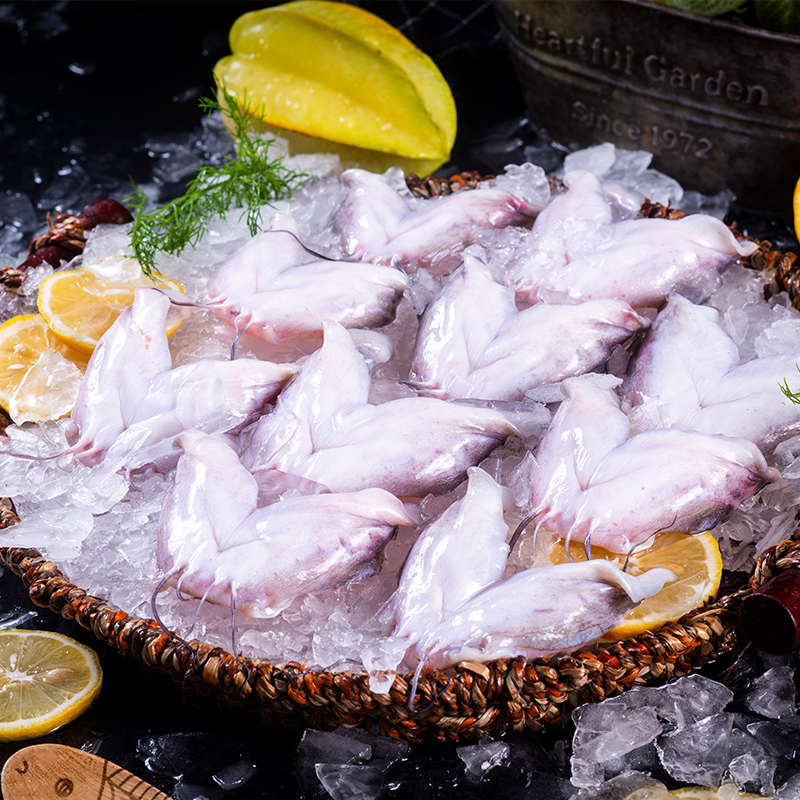 汇海盈鮰鱼下巴冷鲜鮰鱼唇350g/袋冷冻水产年货提前囤