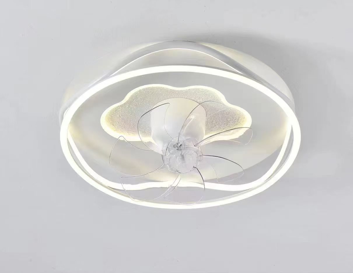 【一涵灯饰】现在简约时尚吸顶风扇灯卧室风扇灯书房风扇房间创意