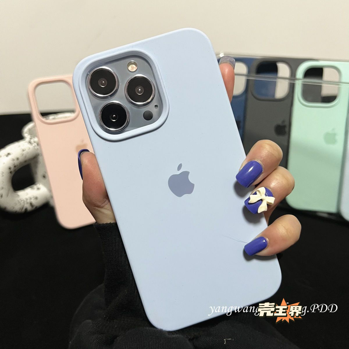 优选新天蓝苹果手机壳iPhone14液态硅胶15ProMax软壳XR网红12/13X