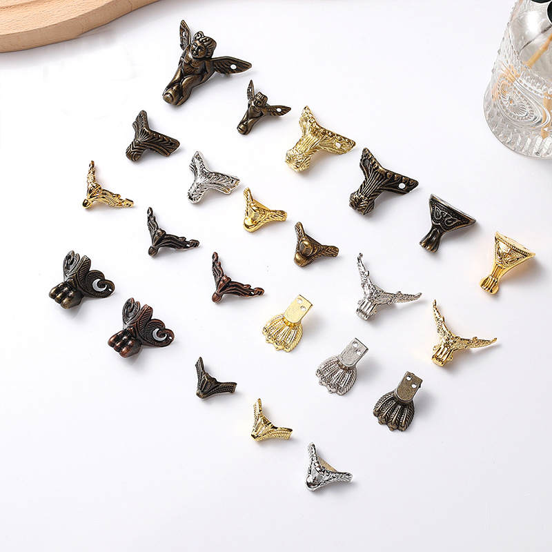 【创卓推荐】手工DIY锌合金脚古铜色脚座三角脚座配件饰品垫脚底脚