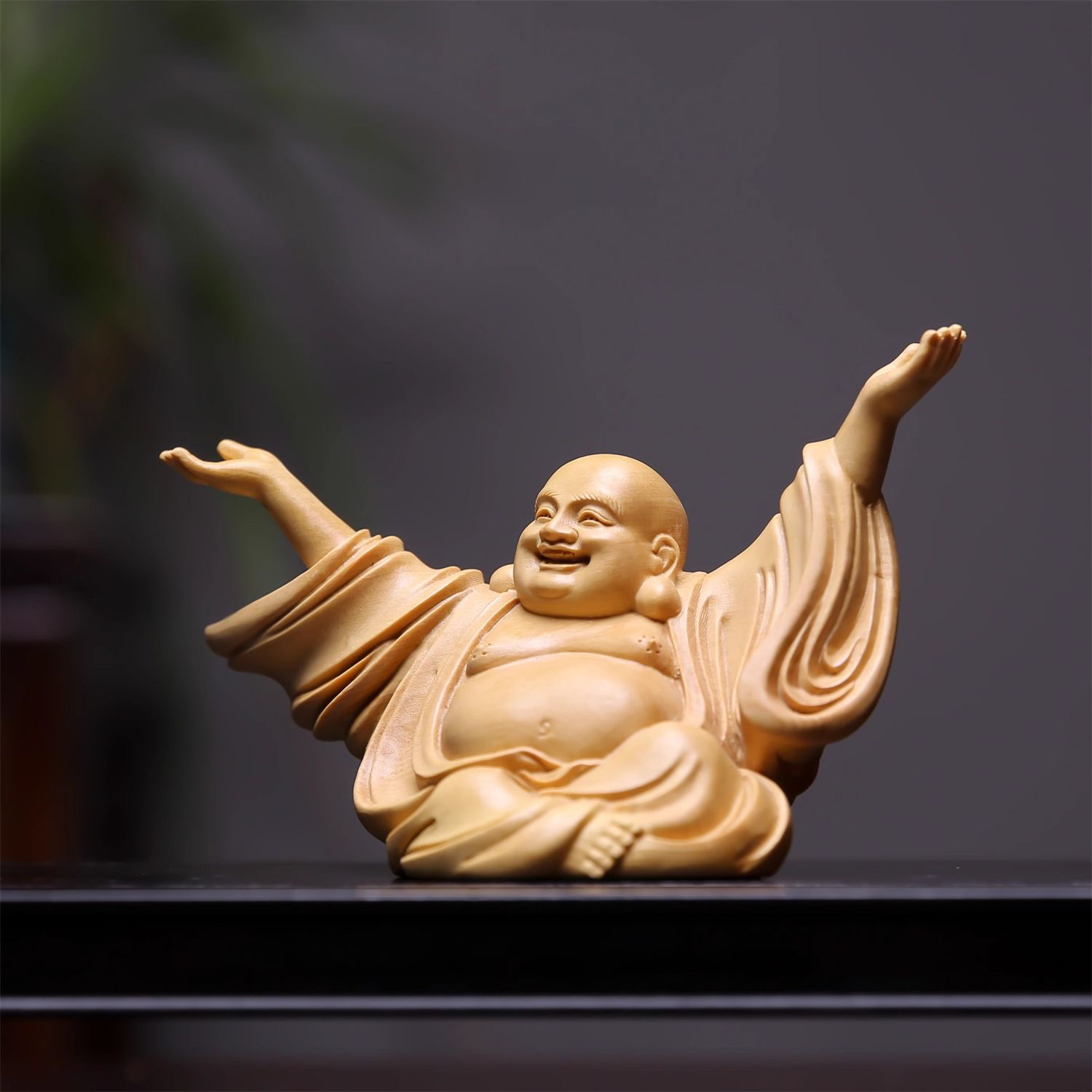 黄杨木家居摆件 手工精修