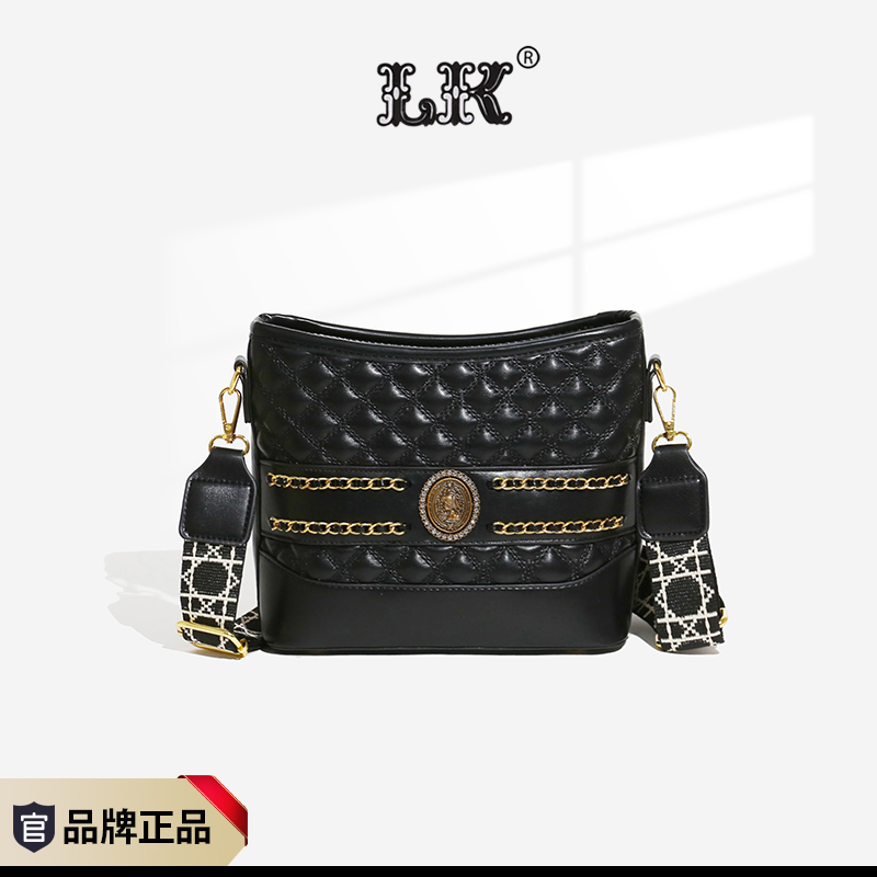 秋冬时尚新款潮流简约休闲单肩斜挎水桶包038