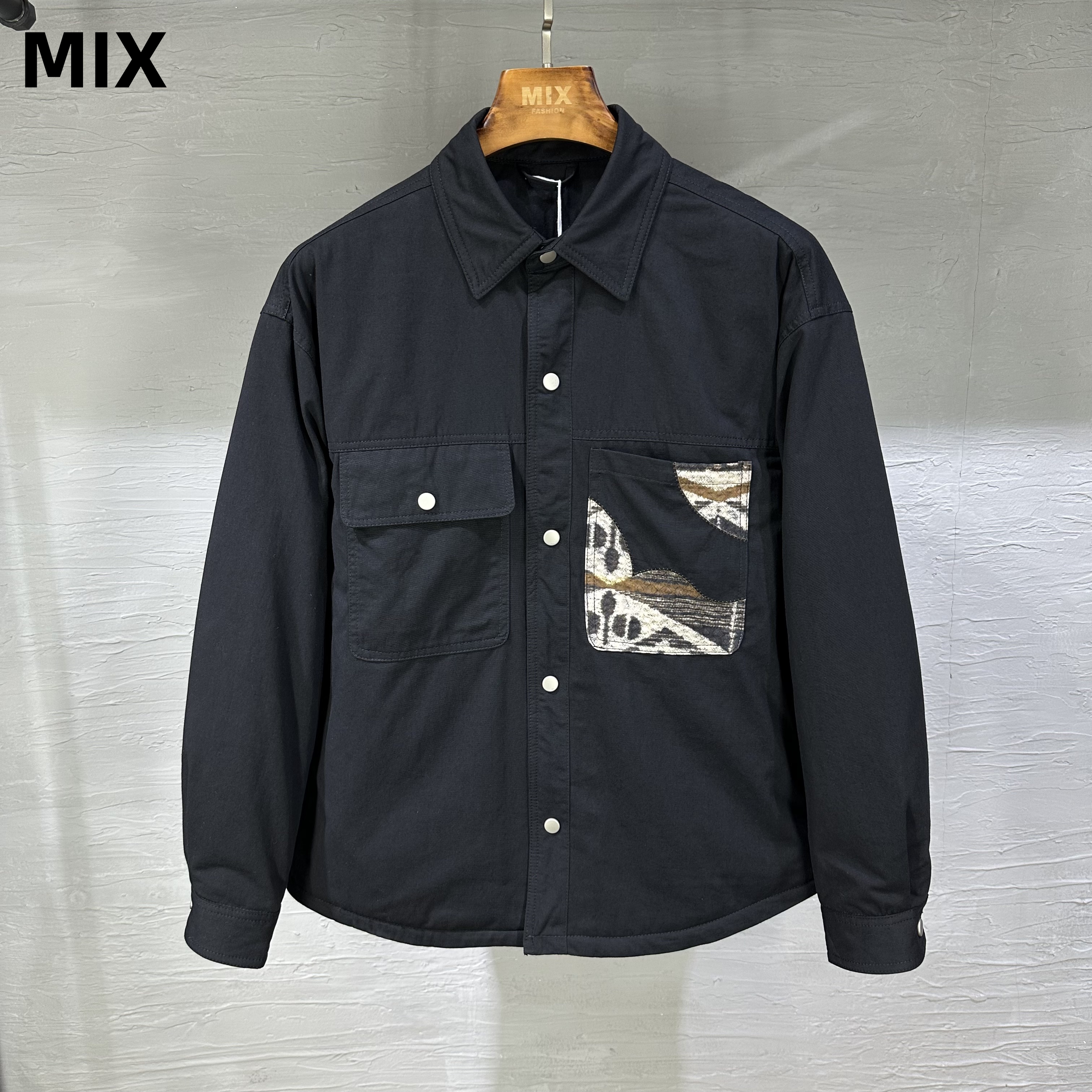 （捡漏）冬季撞色口袋轻薄羽绒服简约纯色百搭冬季90白鸭绒外套8960