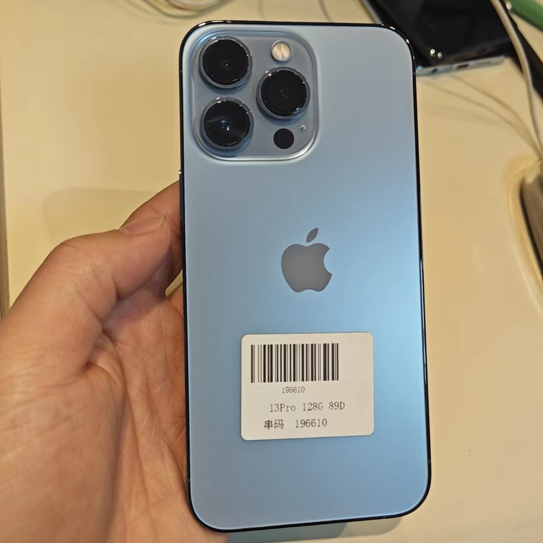 99新 Apple/苹果 13Pro远峰蓝128G电池89