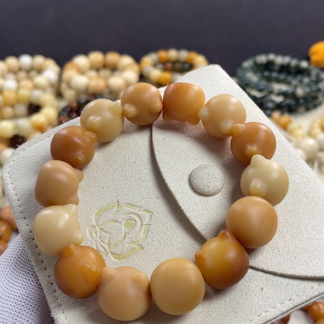 菩提根/象牙果吊坠卡1517猫头单圈071备珠