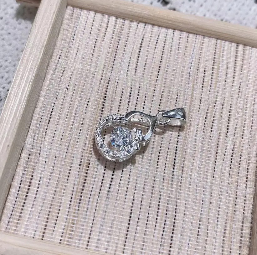 吊坠足银合成锆石 足银990 灵动葫芦时尚休闲吊坠