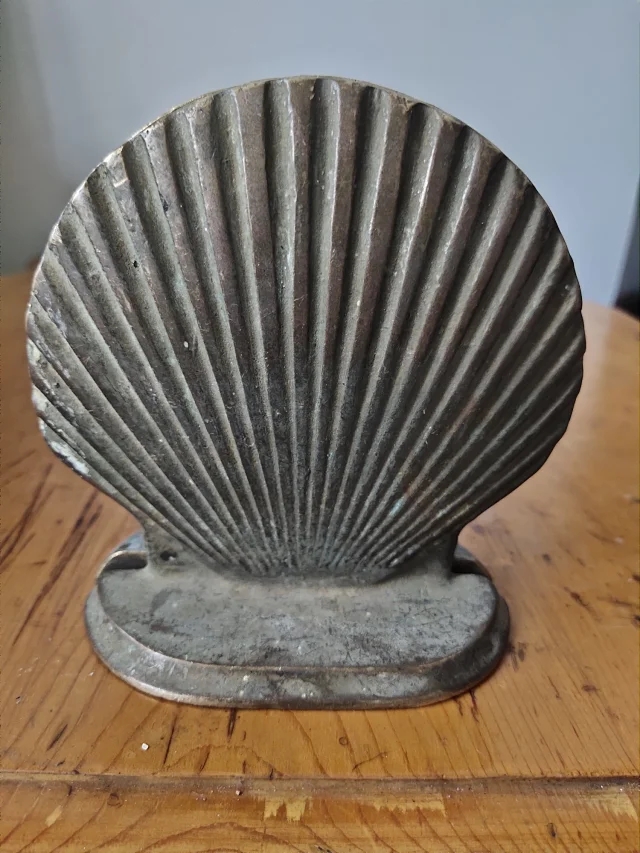 民国扇贝老砚屏12--13cm