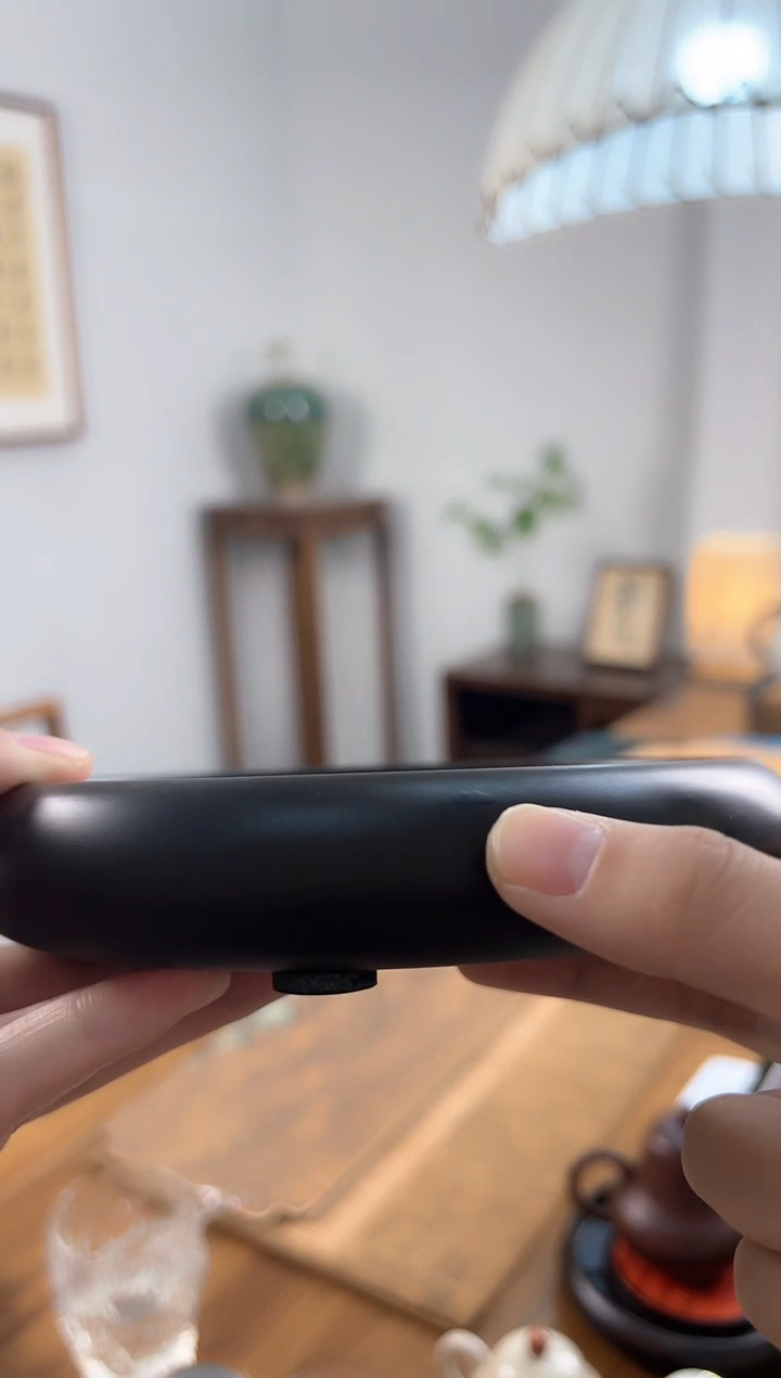 【闪购商品】黑檀木壶承【微瑕疵】