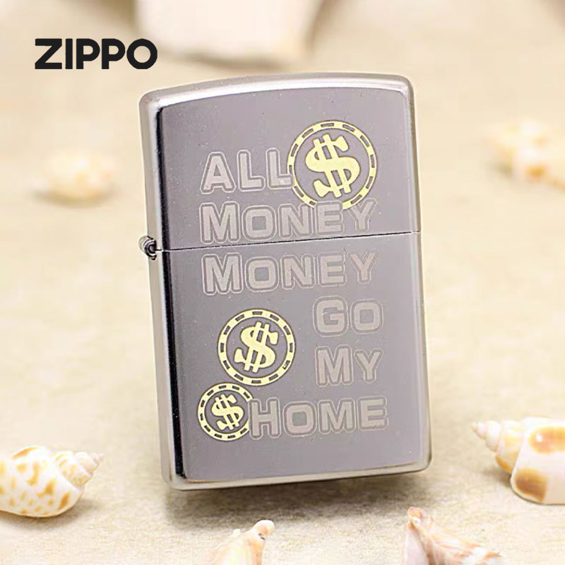 zippo打火机 财源滚滚到我家正版TCX1H1（888）