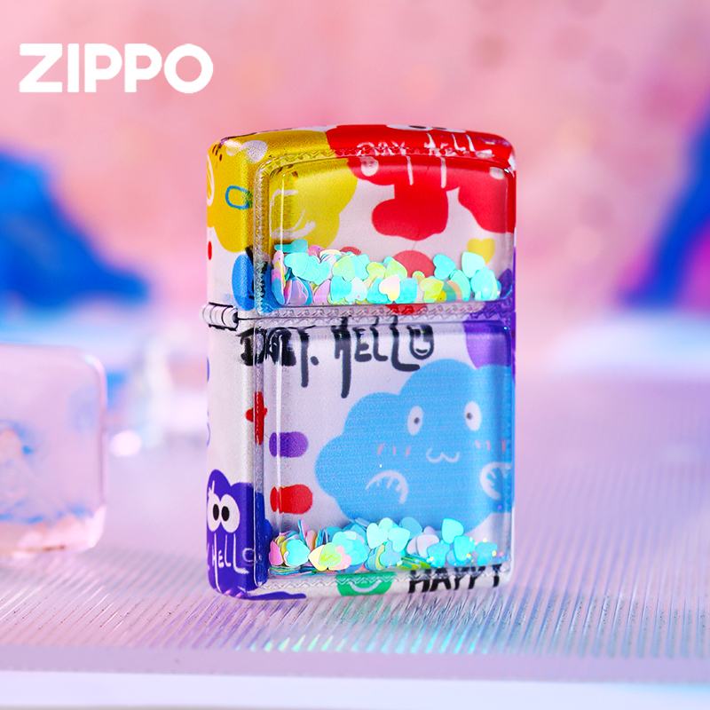 Zippo打火机 流动的爱 官方旗舰 防风火机 送男友礼物DYX1H1