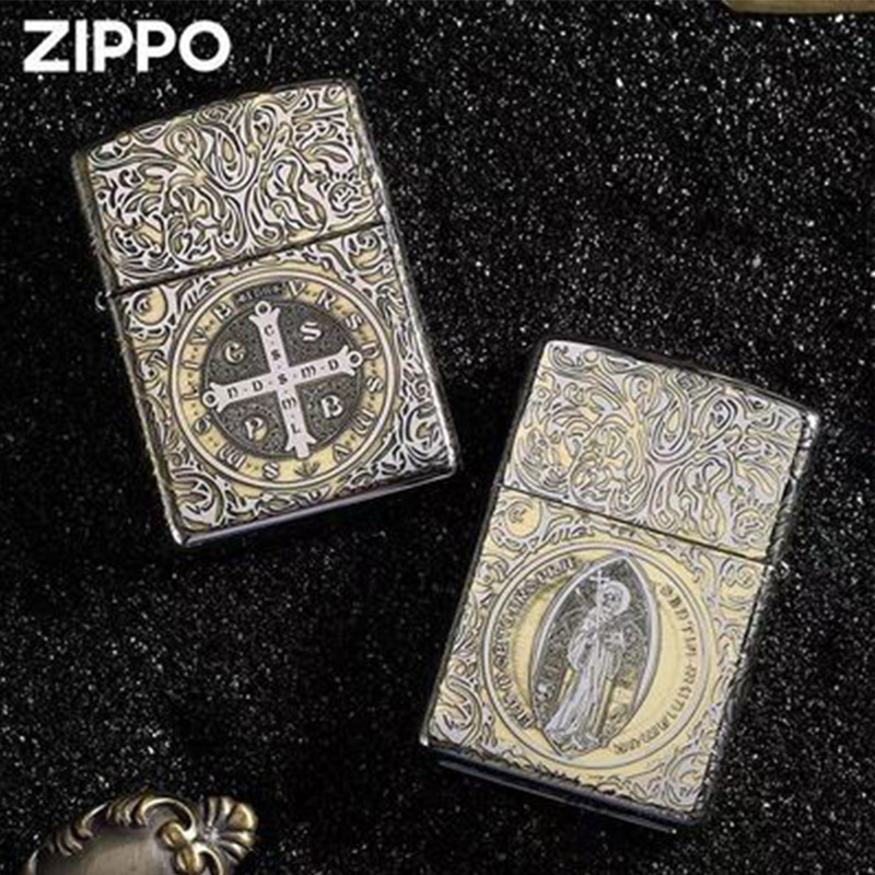 zippo打火机 康斯坦丁精雕男士 防风火机个性男士礼物DYX1H1