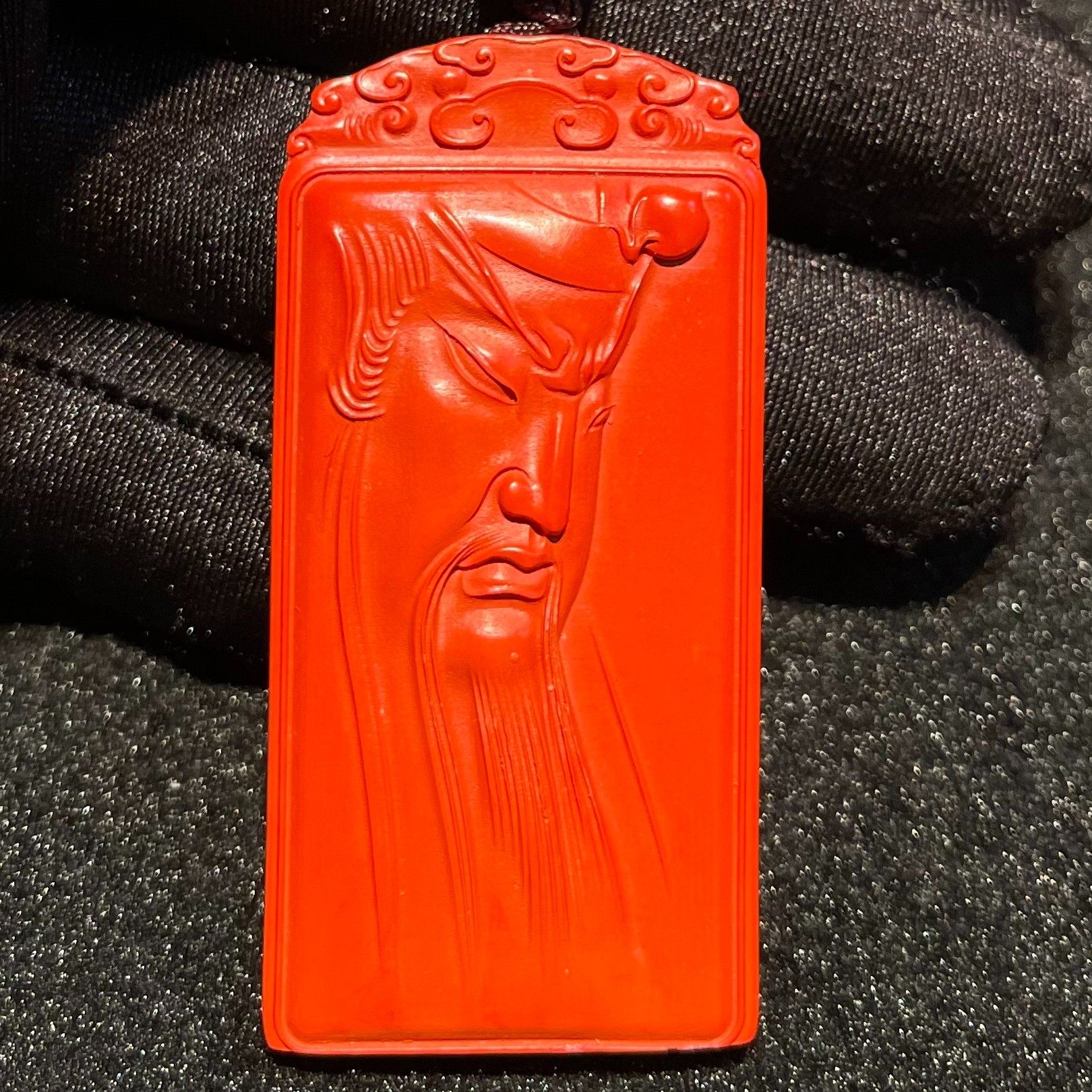 含辰砂工艺品三道火朱砂关公武财神