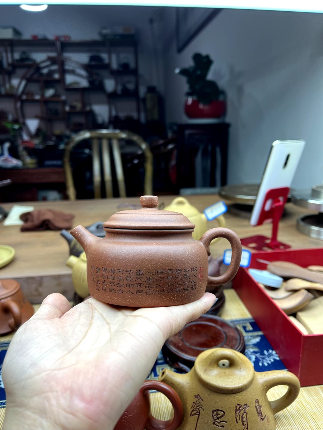丁山原矿降坡泥料   德中壶  全手工制作 170毫升 
